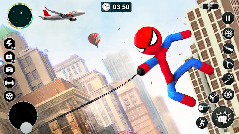 Скачать Игра герой летающего паука Взломанная [MOD Бесконечные деньги] APK на Андроид