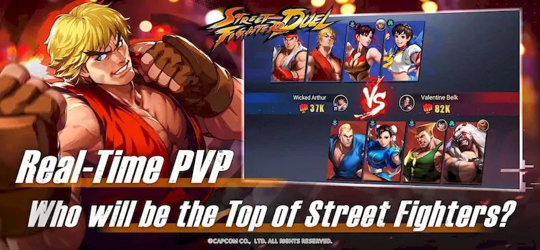 Скачать Street Fighter Duel - Idle RPG Взломанная [MOD Всё открыто] APK на Андроид