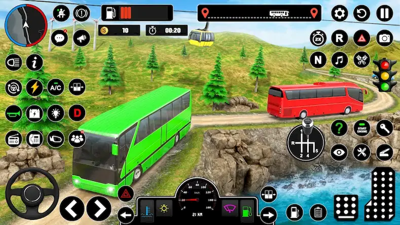 Скачать Offroad Bus Simulator Game Взломанная [MOD Всё открыто] APK на Андроид