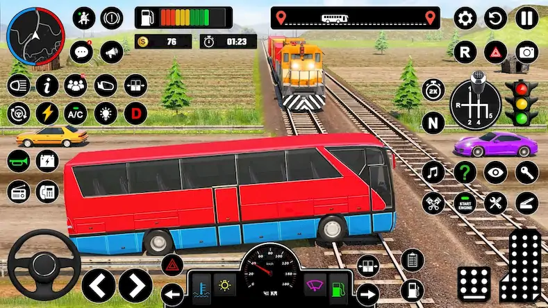 Скачать Offroad Bus Simulator Game Взломанная [MOD Всё открыто] APK на Андроид