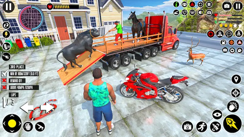 Скачать Animal Transport Truck Game 3D Взломанная [MOD Много монет] APK на Андроид