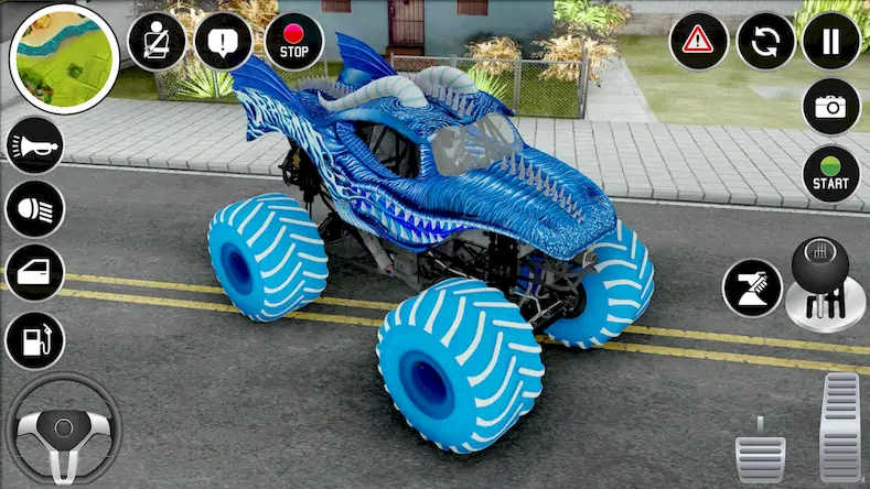 Скачать 4x4 Monster Truck Stunt Games Взломанная [MOD Много денег] APK на Андроид