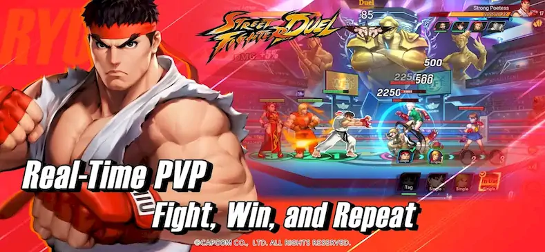 Скачать Street Fighter: Duel Взломанная [MOD Бесконечные деньги] APK на Андроид