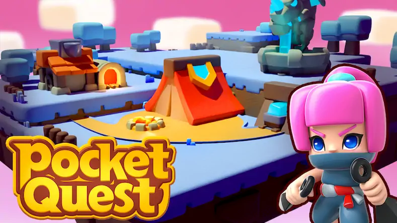 Скачать Pocket Quest: Merge RPG Взломанная [MOD Много денег] APK на Андроид