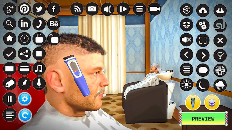 Скачать Barber Shop Hair Cut Sim Games Взломанная [MOD Бесконечные монеты] APK на Андроид
