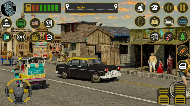 Скачать Indian Taxi Simulator car Game Взломанная [MOD Бесконечные монеты] APK на Андроид