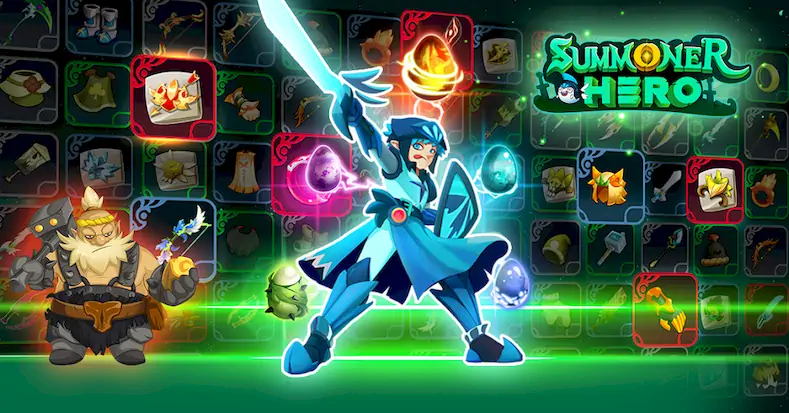 Скачать Summoner Hero: Epic Battle Взломанная [MOD Всё открыто] APK на Андроид