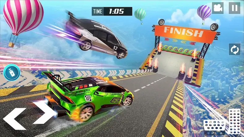 Скачать GT Car Stunt Race: Mega Ramps Взломанная [MOD Бесконечные деньги] APK на Андроид
