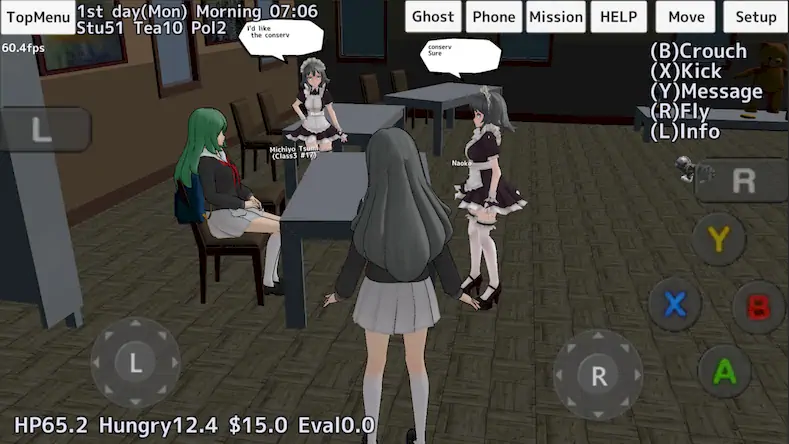 Скачать School Girls Simulator Взломанная [MOD Всё открыто] APK на Андроид