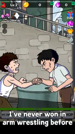 Скачать Arm Wrestling Clicker Взломанная [MOD Бесконечные деньги] APK на Андроид