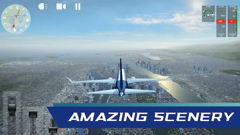 Скачать Flight Simulator: Plane Game Взломанная [MOD Бесконечные деньги] APK на Андроид