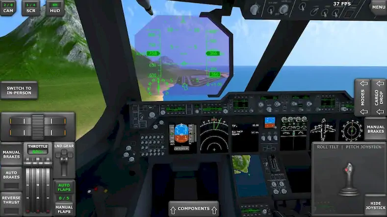 Скачать Turboprop Flight Simulator Взломанная [MOD Много денег] APK на Андроид