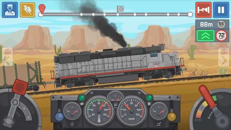 Скачать Train Simulator: поезд игра 2D Взломанная [MOD Бесконечные монеты] APK на Андроид