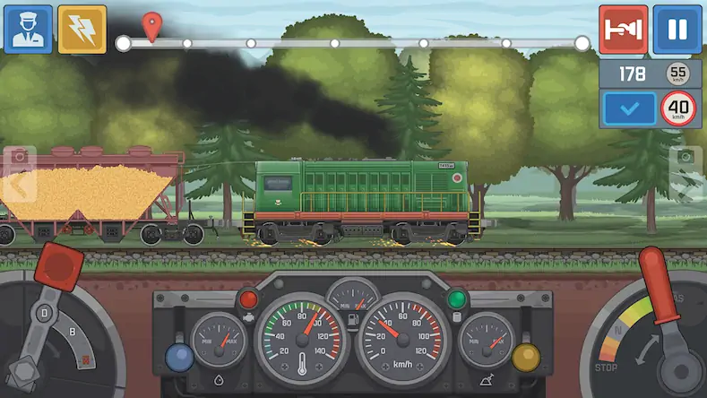 Скачать Train Simulator: поезд игра 2D Взломанная [MOD Бесконечные монеты] APK на Андроид