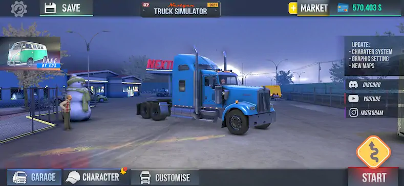 Скачать Nextgen: Truck Simulator, 4x4 Взломанная [MOD Много монет] APK на Андроид