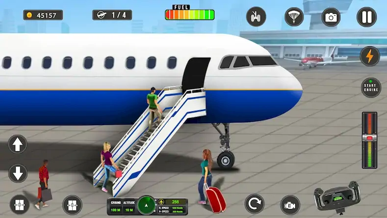 Скачать Flight Simulator - Plane Games Взломанная [MOD Бесконечные деньги] APK на Андроид