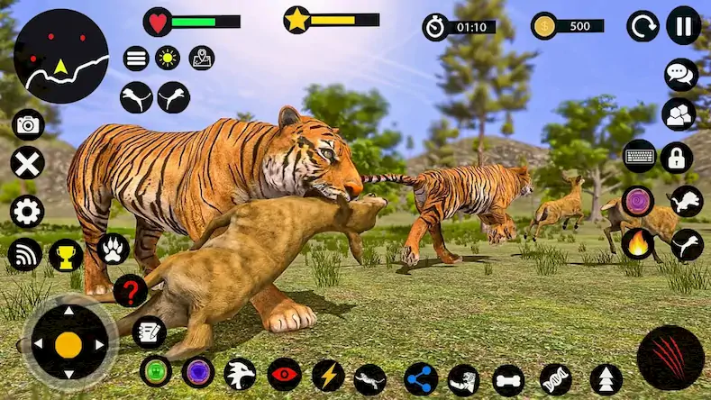 Скачать Игра на выживание семьи тигров Взломанная [MOD Много монет] APK на Андроид
