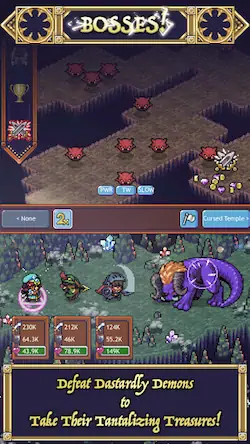 Скачать Cave Heroes:Idle Dungeon RPG Взломанная [MOD Много денег] APK на Андроид