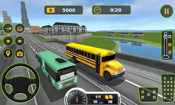 Скачать Школа вождения автобуса 2017 Взломанная [MOD Много монет] APK на Андроид