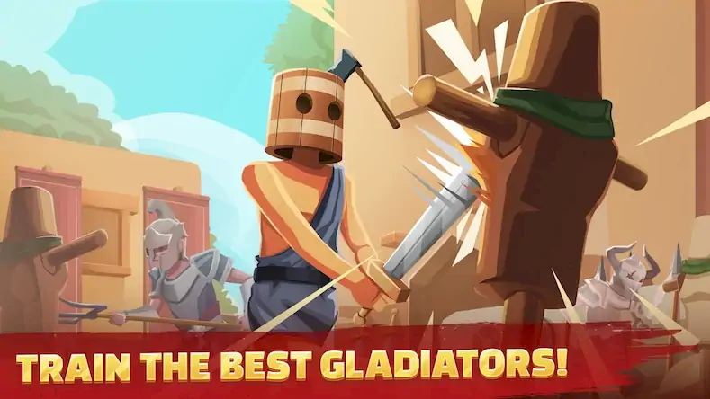 Скачать Gladiators Arena: Idle Tycoon Взломанная [MOD Много монет] APK на Андроид
