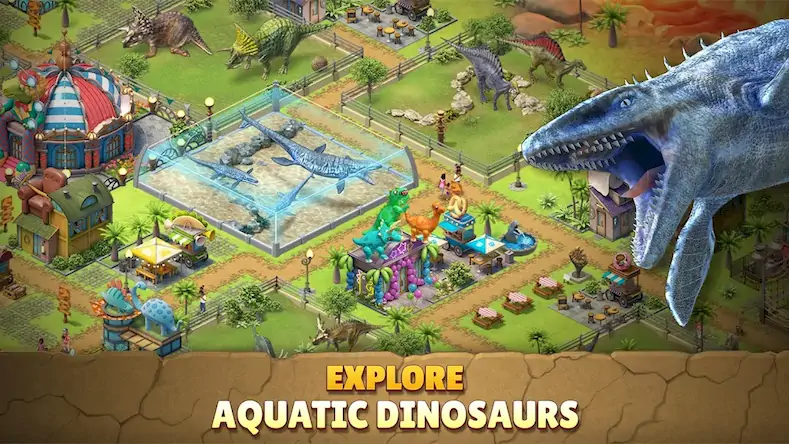 Скачать Jurassic Dinosaur: Dino Game Взломанная [MOD Бесконечные деньги] APK на Андроид