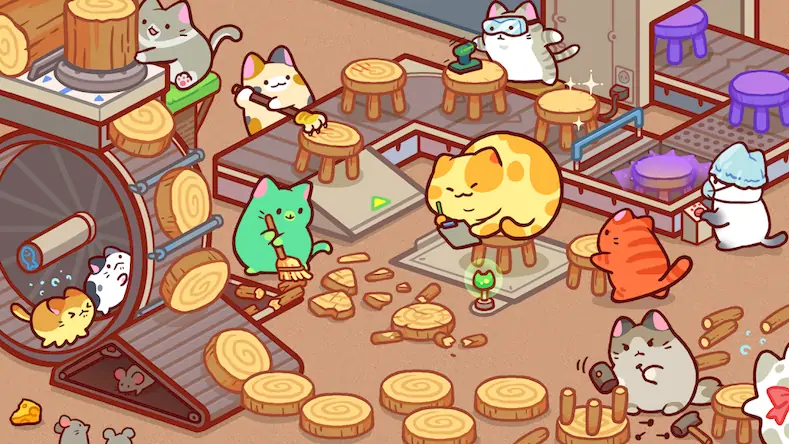 Скачать Kitty Cat Tycoon Взломанная [MOD Много монет] APK на Андроид