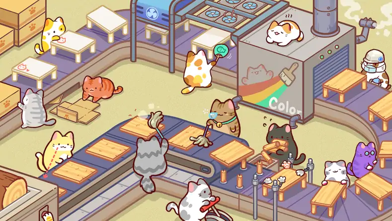 Скачать Kitty Cat Tycoon Взломанная [MOD Много монет] APK на Андроид