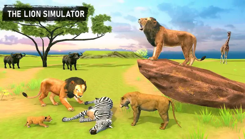 Скачать лев игра: животный мир Взломанная [MOD Много монет] APK на Андроид
