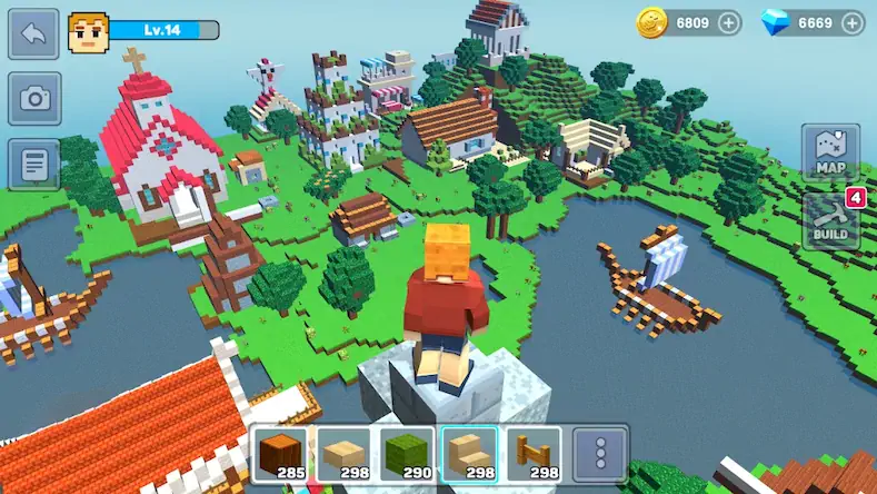 Скачать MiniCraft: Blocky Craft 2023 Взломанная [MOD Много монет] APK на Андроид