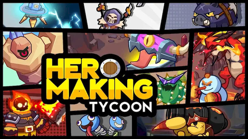 Скачать Hero Making Tycoon Взломанная [MOD Много денег] APK на Андроид