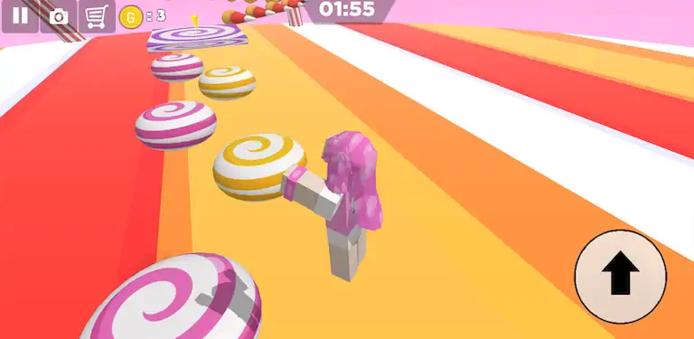 Скачать Candy Parkour Sweet girl Взломанная [MOD Всё открыто] APK на Андроид