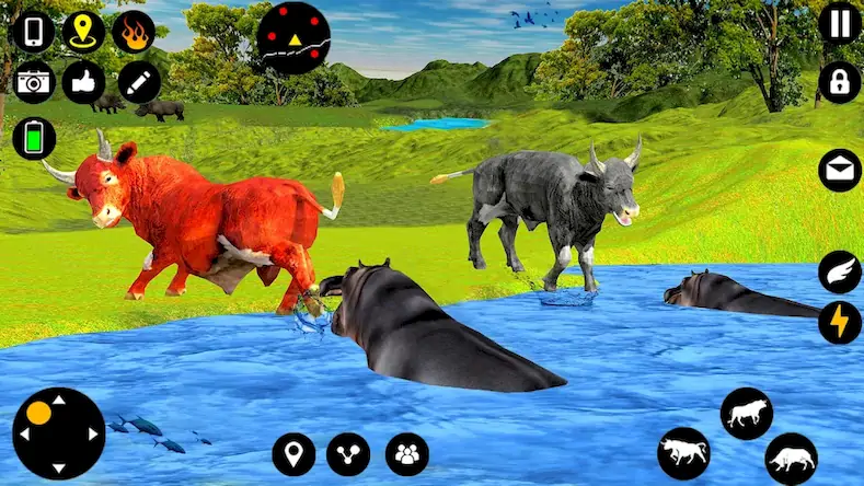 Скачать Angry Bull Attack Fight Games Взломанная [MOD Много денег] APK на Андроид