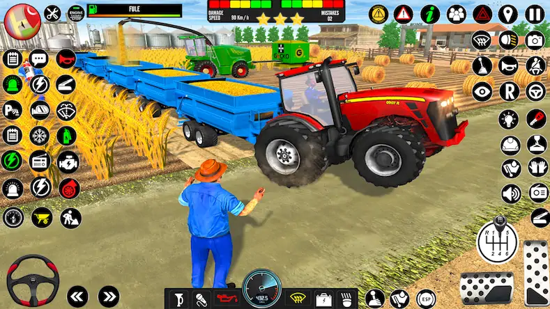 Скачать Farming Games: Tractor Games Взломанная [MOD Unlocked] APK на Андроид