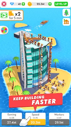 Скачать Idle Construction 3D Взломанная [MOD Бесконечные деньги] APK на Андроид