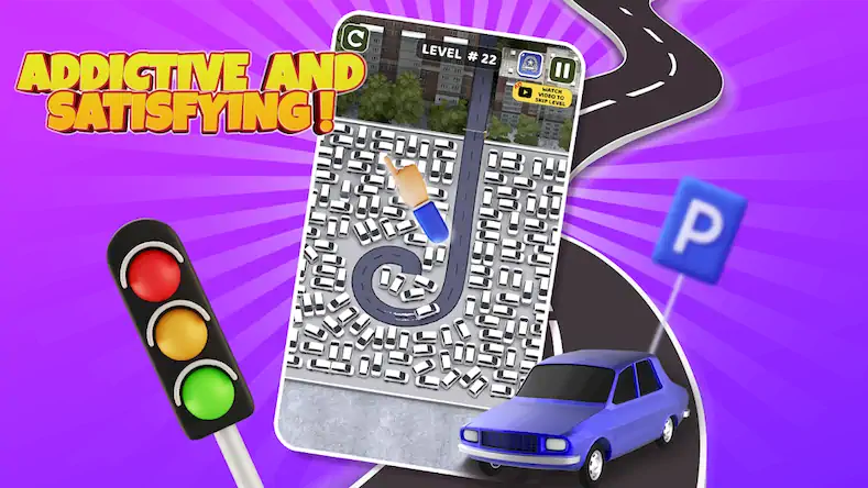 Скачать Parking Jam: Car Parking Games Взломанная [MOD Бесконечные деньги] APK на Андроид