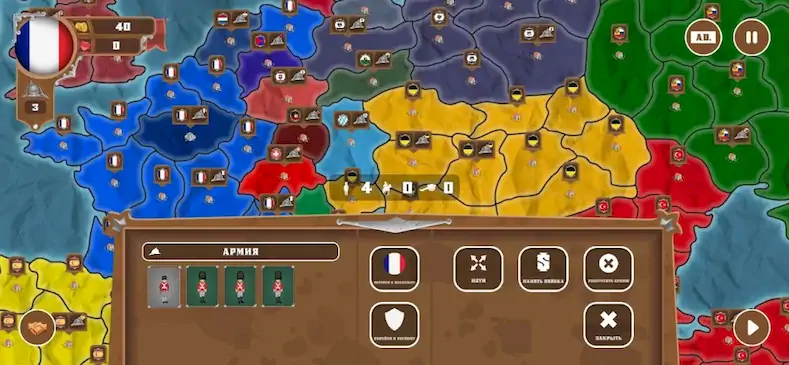 Скачать World conquest: Europe 1812 Взломанная [MOD Unlocked] APK на Андроид