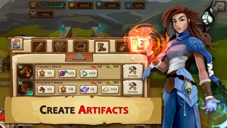 Скачать Braveland Heroes Взломанная [MOD Всё открыто] APK на Андроид