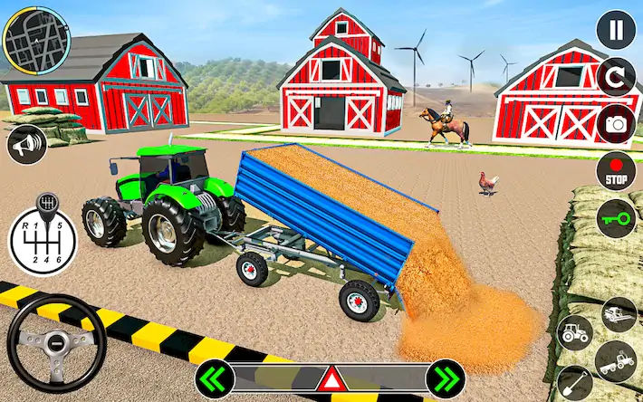 Скачать Tractor Farming: Tractor Games Взломанная [MOD Всё открыто] APK на Андроид