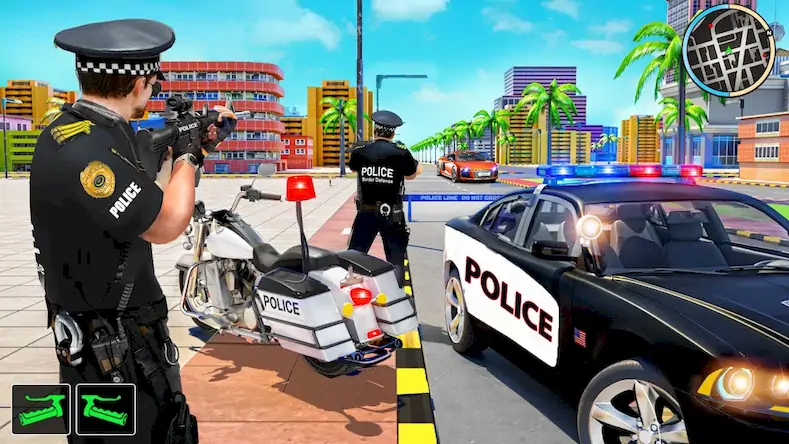 Скачать Police Moto Bike Chase Crime Взломанная [MOD Много денег] APK на Андроид