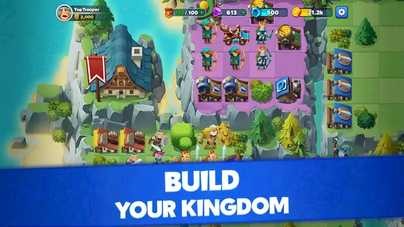 Скачать Top Troops : Conquer Kingdoms Взломанная [MOD Бесконечные монеты] APK на Андроид
