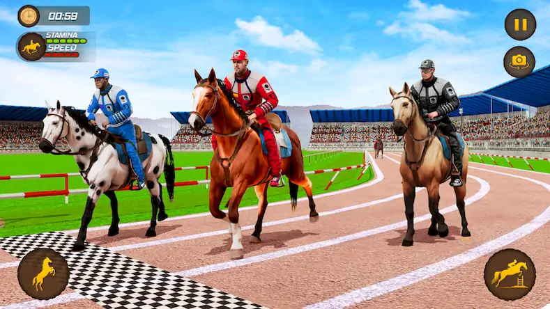 Скачать лошадь гоночный игры 3д Взломанная [MOD Всё открыто] APK на Андроид