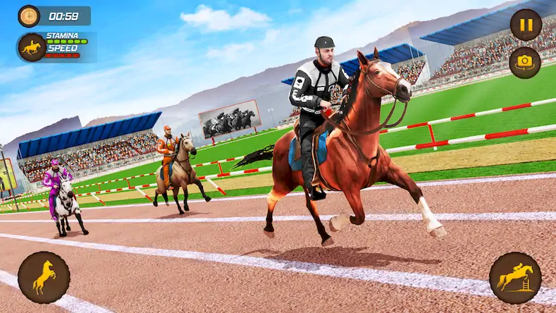 Скачать лошадь гоночный игры 3д Взломанная [MOD Всё открыто] APK на Андроид