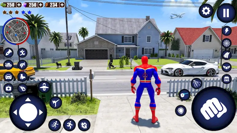 Скачать Flying Superhero Robot Games Взломанная [MOD Много денег] APK на Андроид