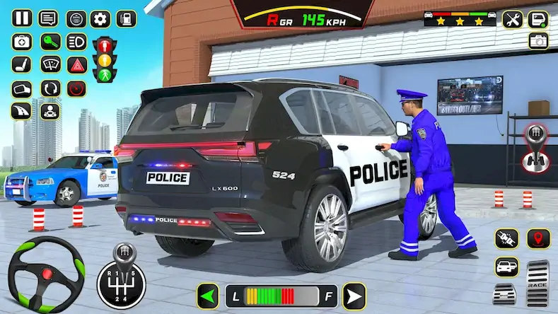 Скачать Police Car Driving School Game Взломанная [MOD Бесконечные монеты] APK на Андроид