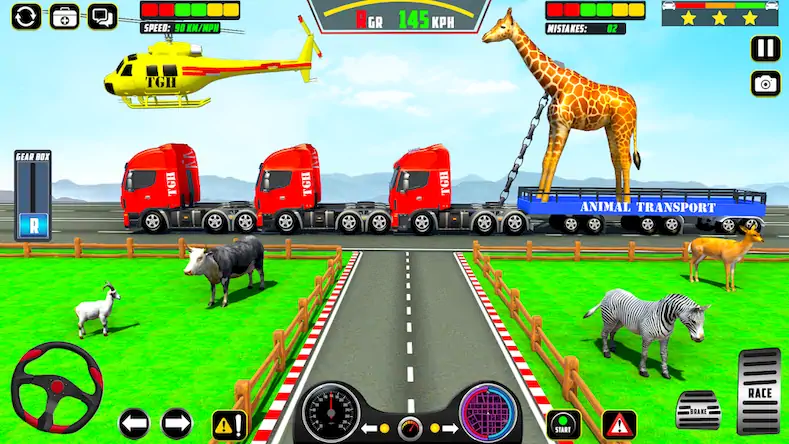 Скачать Animal Transport Driving Games Взломанная [MOD Бесконечные монеты] APK на Андроид