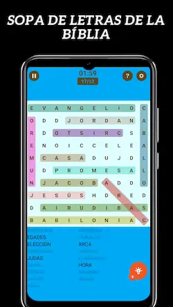 Скачать Sopa de Letras de la Bíblia Взломанная [MOD Бесконечные монеты] APK на Андроид