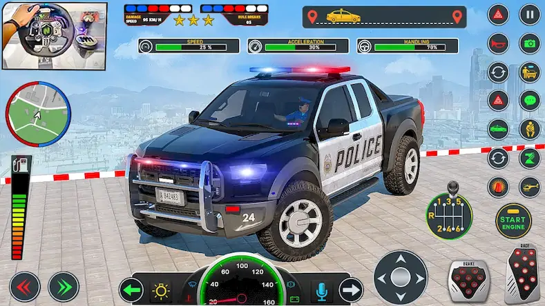 Скачать US Police Car Transport Truck Взломанная [MOD Бесконечные монеты] APK на Андроид