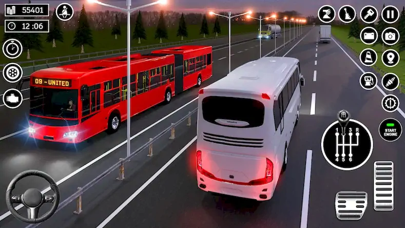 Скачать Bus Simulator 3D: Bus Games Взломанная [MOD Много монет] APK на Андроид