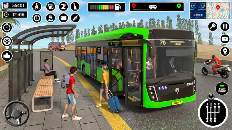 Скачать Bus Simulator 3D: Bus Games Взломанная [MOD Много монет] APK на Андроид