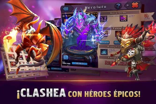 Скачать Clash of Lords 2: Español Взломанная [MOD Бесконечные монеты] APK на Андроид